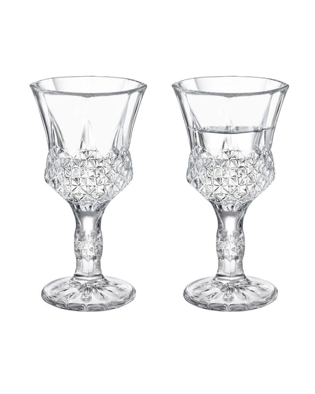 Glass 4-Piece Footed Espresso Glasses - Elegant Design