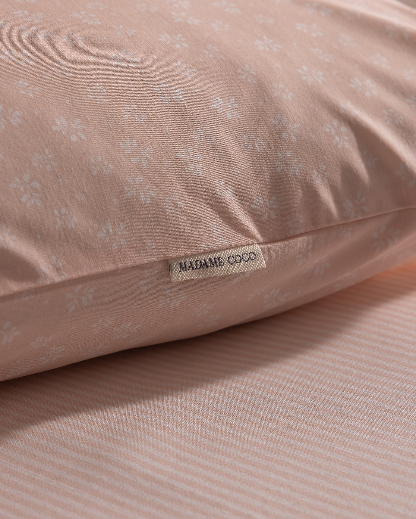 Double Cotton Sheet Set - Soft Pink Blush Bedding