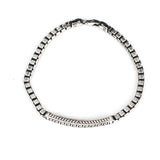 Professional 925 Sterling Silver Greek Pattern Link Bracelet