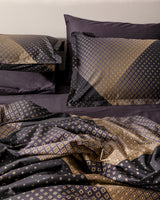 King Size Printed 300TC Satin Duvet Cover Bedding Set