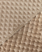 Luxurious Velvet Double Bedspread - Earth Tone Comfort & Style