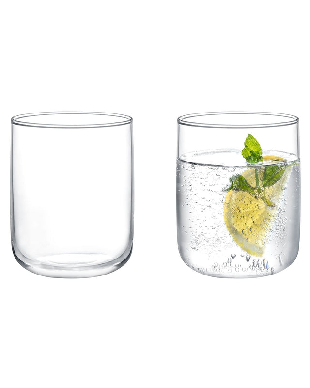 Glass 4-Piece Water Glass Set - Classic Elegant Design