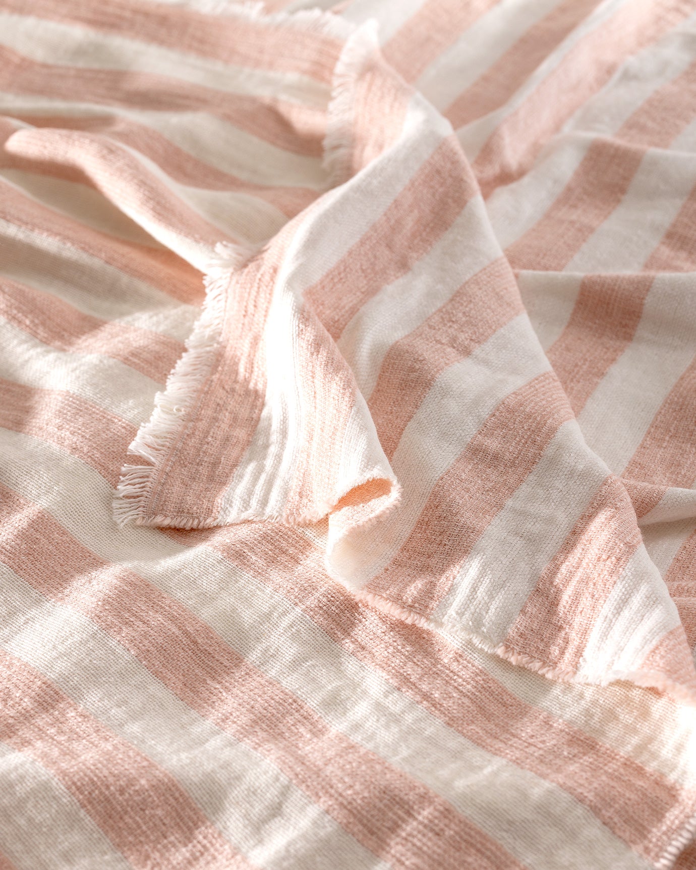 Double Cotton Bedspread - Powder Pink Quilted Bed Cover
