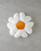 Premium Soft Plush Daisy Accent Pillow   White
