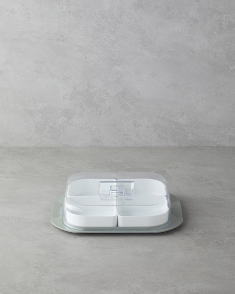 Premium Quality 4 Compartment Breakfast Serving Dish