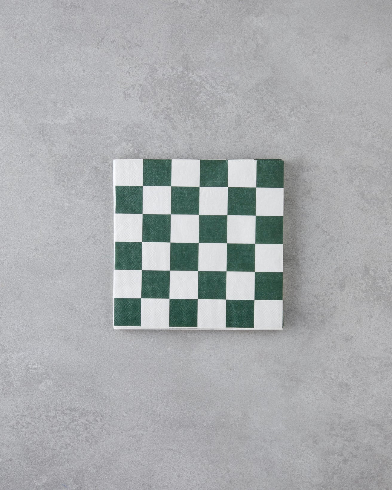مناديل ورقية بنقشة منقطة خضراء جودة احترافية 33x33cm 20 قطعة