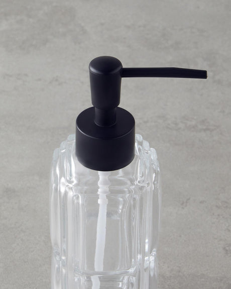 Professional-Grade-Clear-Liquid-Soap-Dispenser-19cm-Bathroom-Accessory