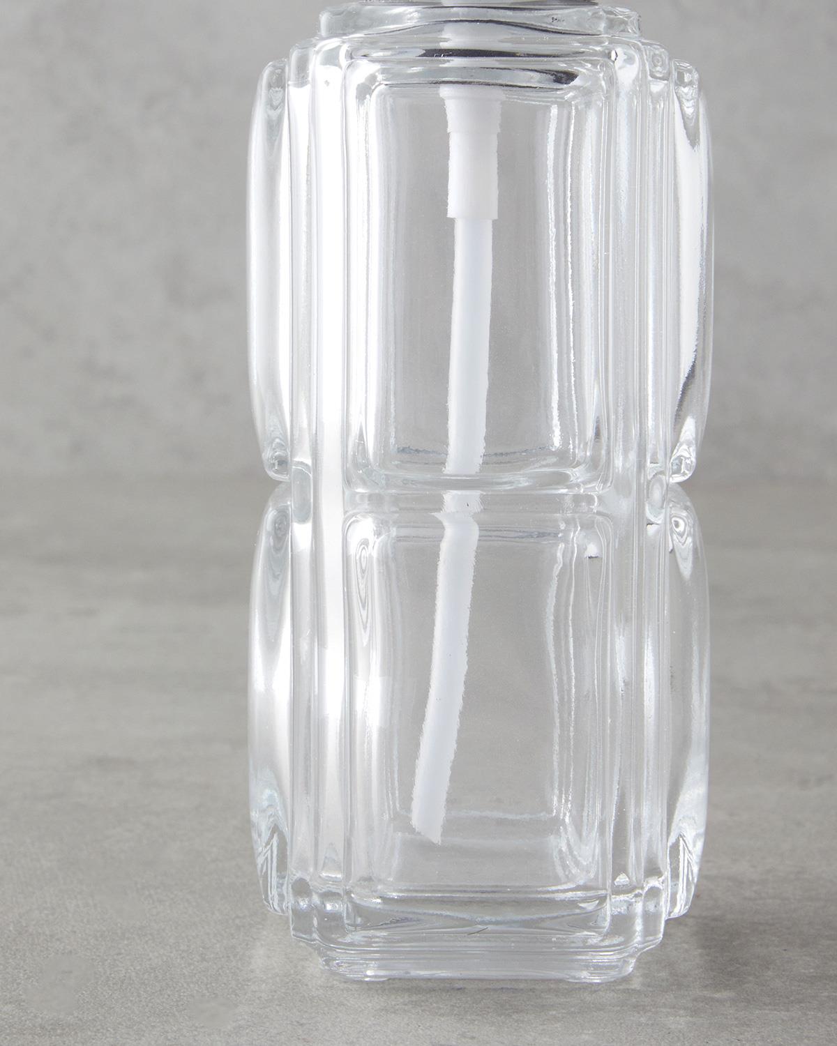 Professional Grade Clear Liquid Soap Dispenser 19cm Bathroom Accessory