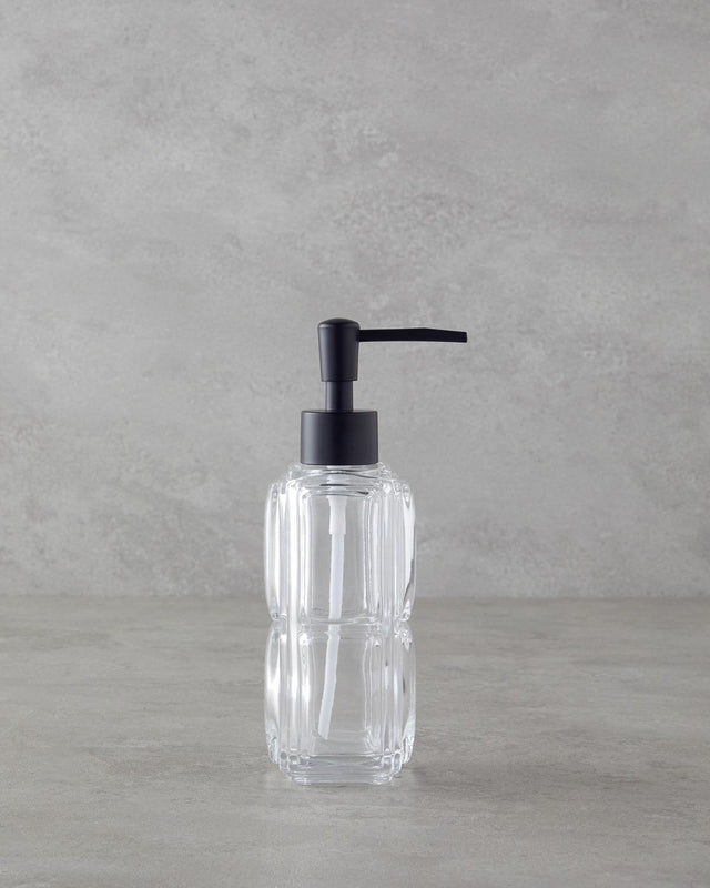 Professional-Grade-Clear-Liquid-Soap-Dispenser-19cm-Bathroom-Accessory