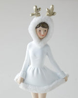 Contemporary White Decorative Figurine - 32cm