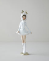 Contemporary White Decorative Figurine - 32cm