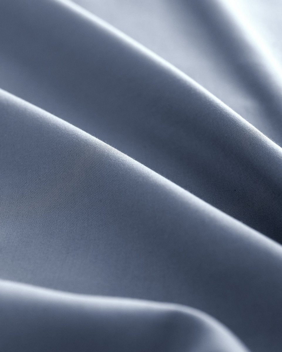Dark Blue King Size 100% Cotton Sateen Bedding Set - TryAladdin