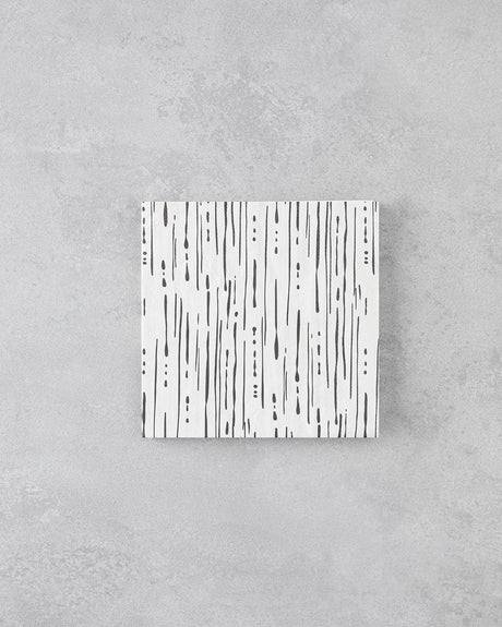 Elegant Black White Decorative Paper Napkins 33x33cm 20 Count