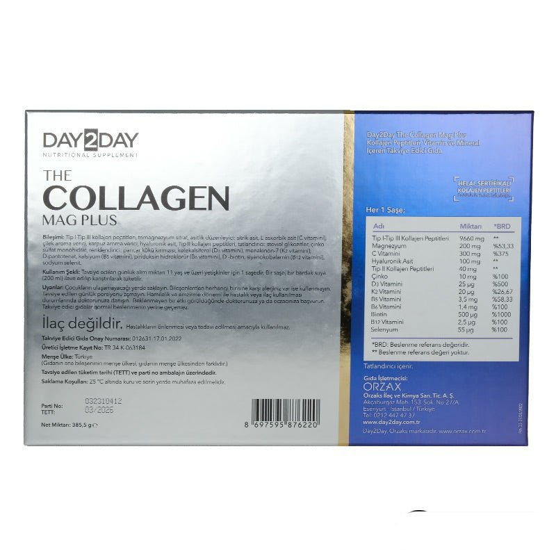 Day2Day The Collagen Mag Plus 30 Sachets