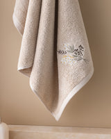 100% Cotton Face Towel - Elegant Embroidered Design