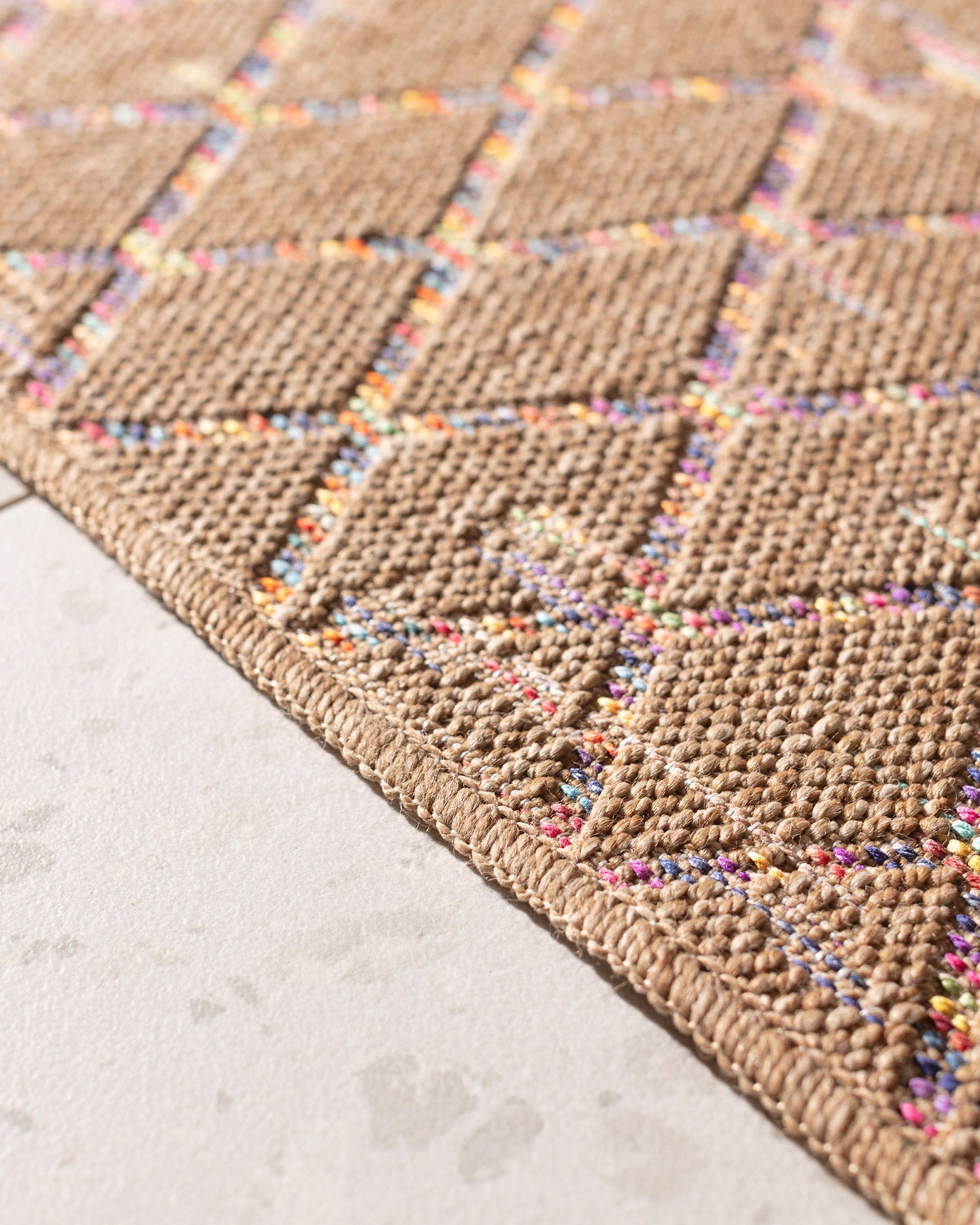 Vibrant Colorful Area Rug - Modern Home Decor