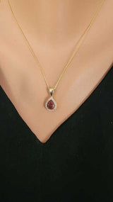 Premium Sterling Silver Zultanite Teardrop Pendant Necklace