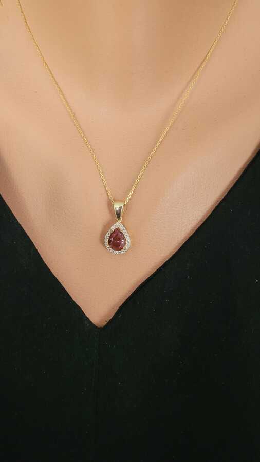 Premium Sterling Silver Zultanite Teardrop Pendant Necklace