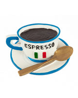Polyresin Miniature Espresso Magnet - Earth Tone Kitchen Decor