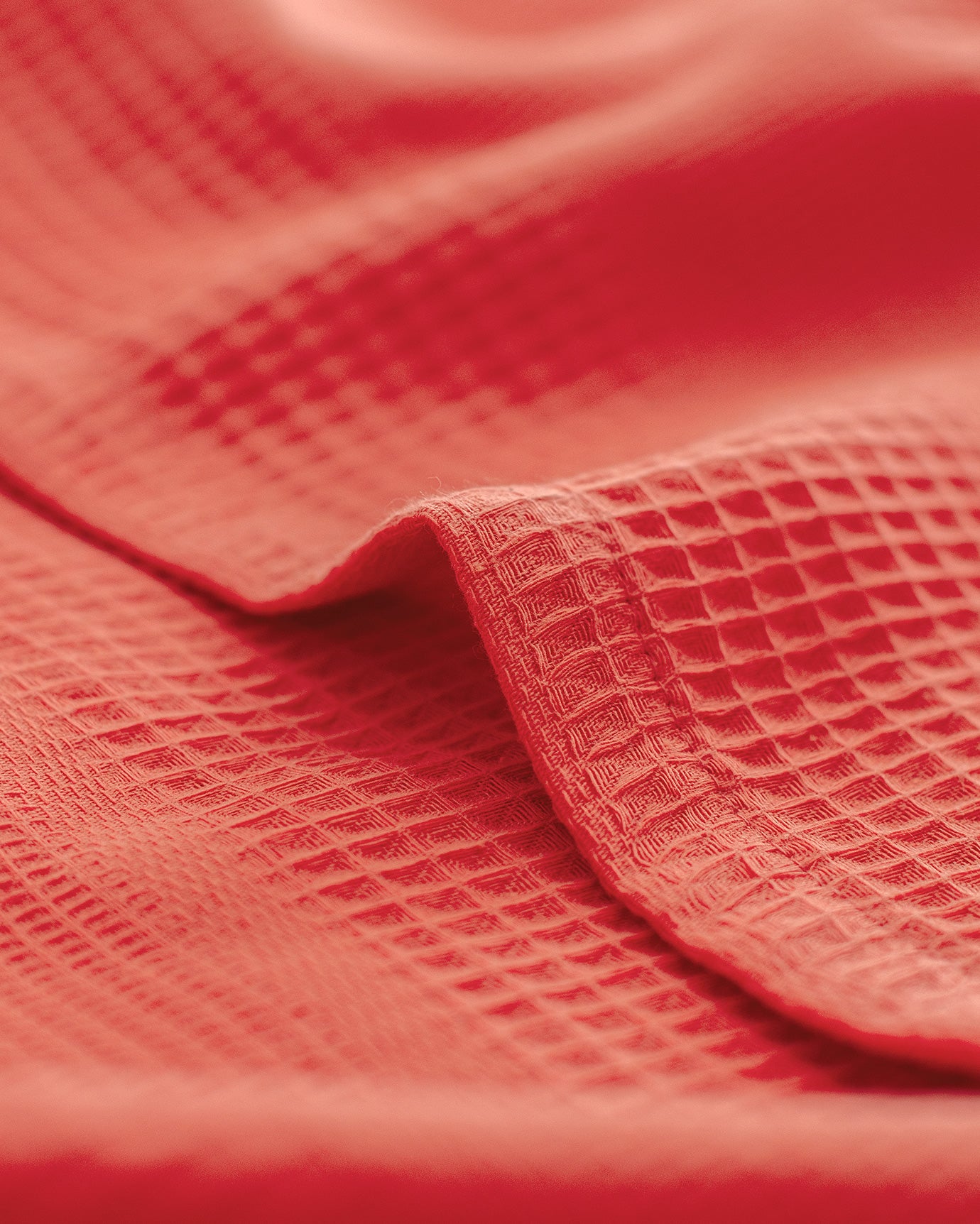 100% Cotton Single Pique Bedspread - Ribbed Texture