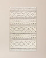 Chessy Cream Area Rug - Soft Living Room Carpet