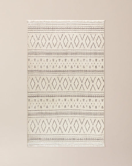 Chessy Cream Area Rug - Soft Living Room Carpet