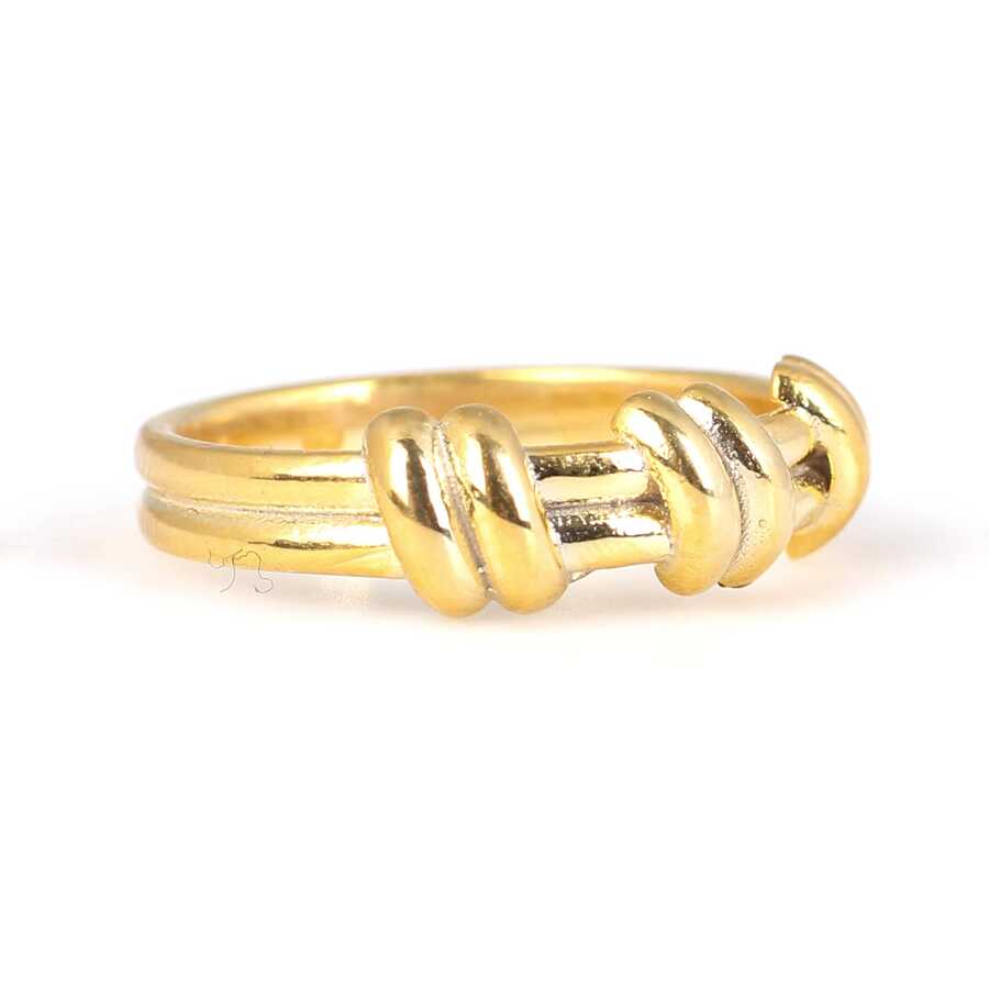 Sterling Silver Modern Band Ring - Contemporary Slanted Design