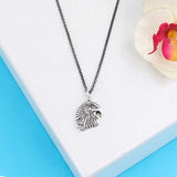 925 Sterling Silver Men's Necklace - Eagle Head Design