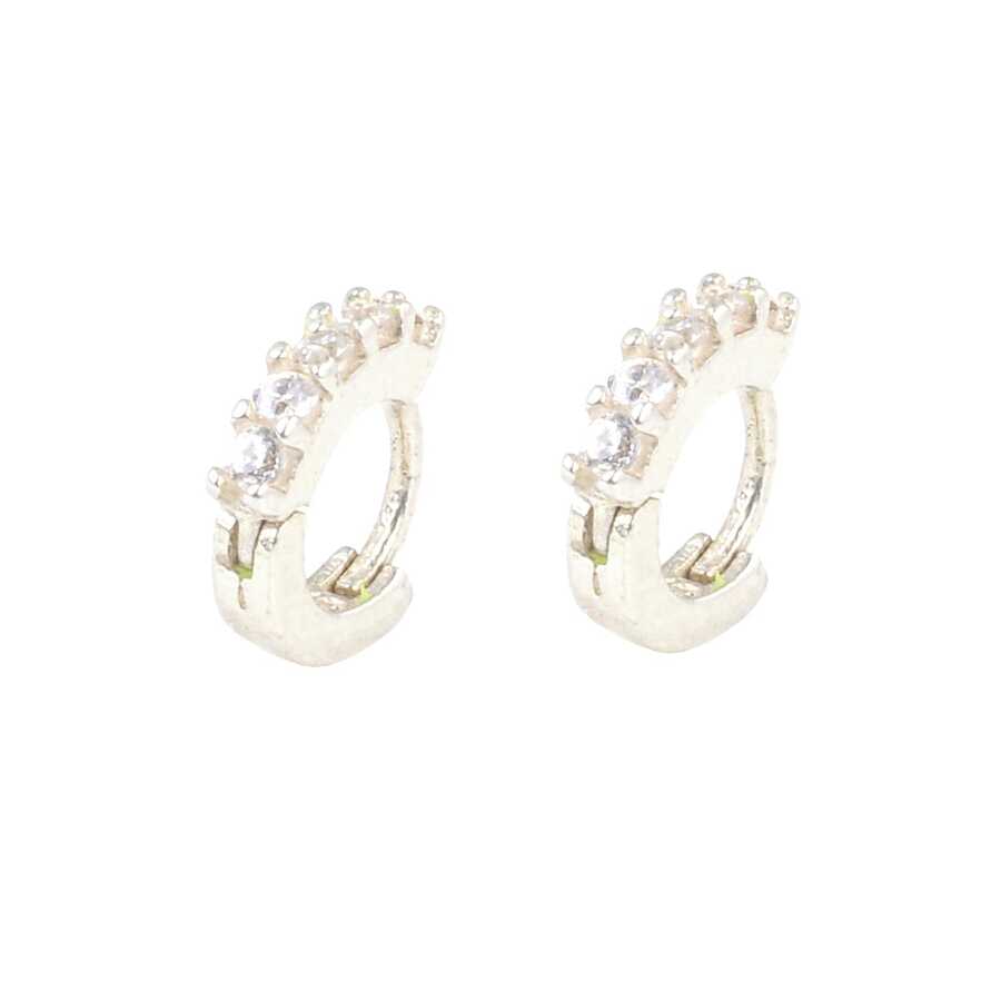 Premium Sterling Silver Five Stone Cartilage Earring
