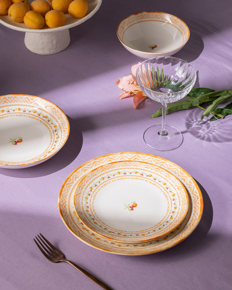 New Bone 6-Person Dinner Set - Sophisticated & Durable Design
