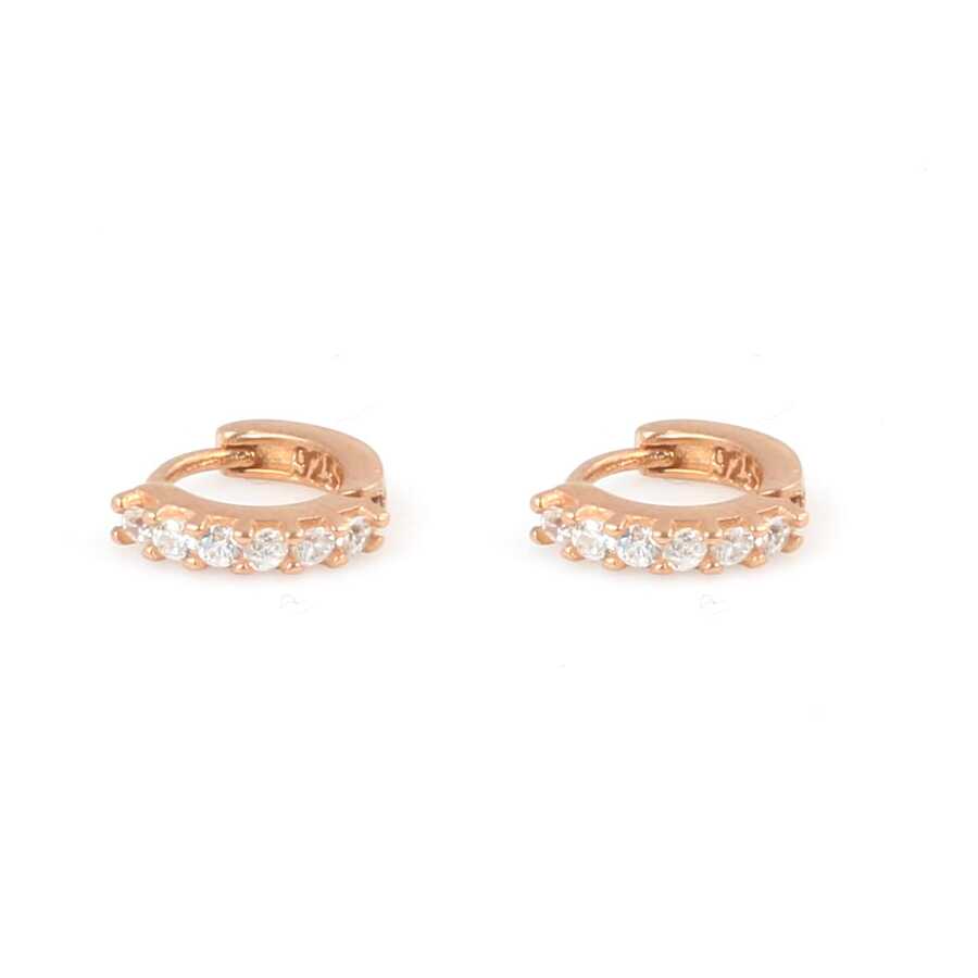 Premium 925 Sterling Silver Six Stone Cartilage Earring