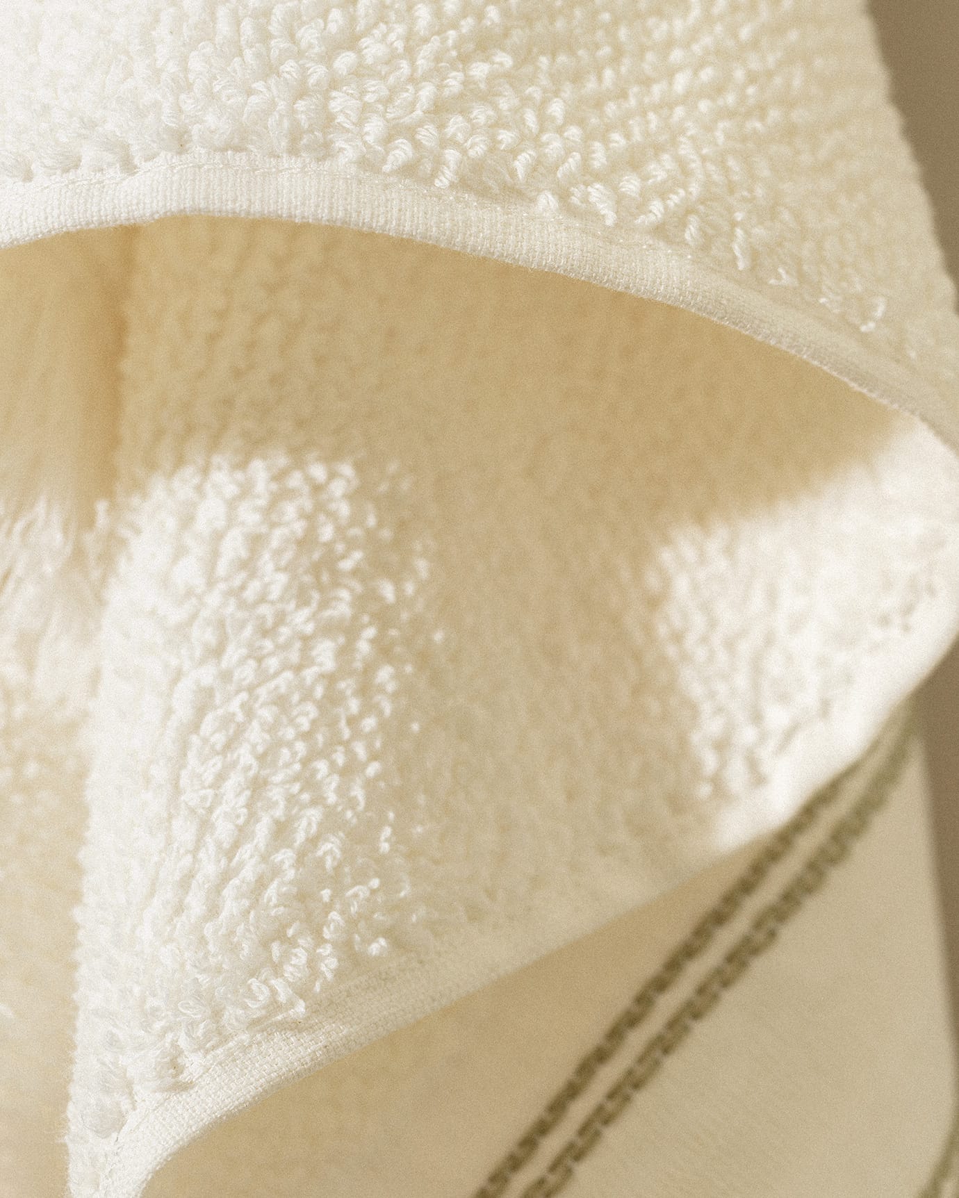 Serviette de visage 100 % coton - Serviette à main douce, absorbante et à séchage rapide, blanche et verte