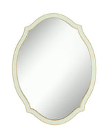 Metal Framed Decorative Mirror - Modern Soft Green Accent