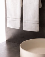 100% Cotton Hand Towel Set - 2 Pack, Soft & Absorbent Bathroom Towels