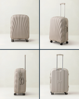 Medium Beige Hardside Suitcase - Durable Travel Luggage