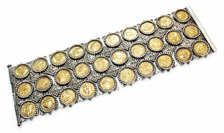 925 Sterling Silver Handcrafted Constantinople Coin Bracelet