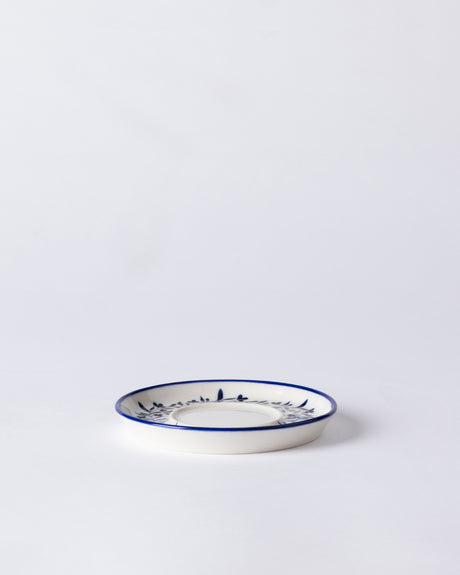 Porcelain Tea Plate Set - Grand Couronne Elegance