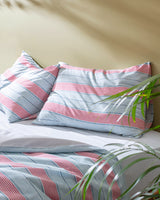 Cotton Blend King Size Duvet Cover Set - Stylish Printed Pattern