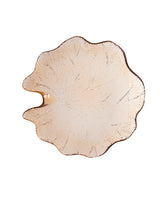 Glass Decorative Plate - Elegant Lotus Motif for Modern Tables