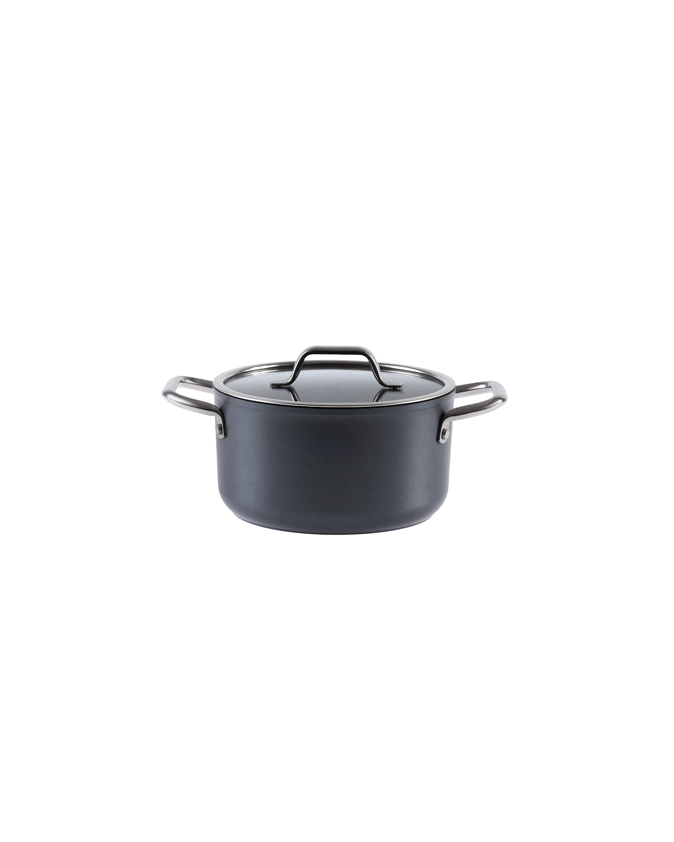18cm Titanium Nonstick Deep Cooking Pot - Anthracite