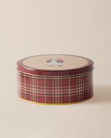 Large Round Metal Storage Box - Decorative Home Organizer