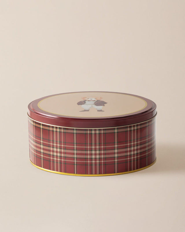 Large Round Metal Storage Box - Decorative Home Organizer