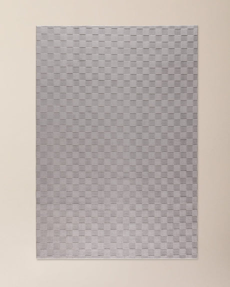 Durable Polyester Area Rug - Sophisticated Silk Relief Pattern
