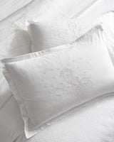 100% Cotton Double Size Pique Bedspread Set - Embroidered Design