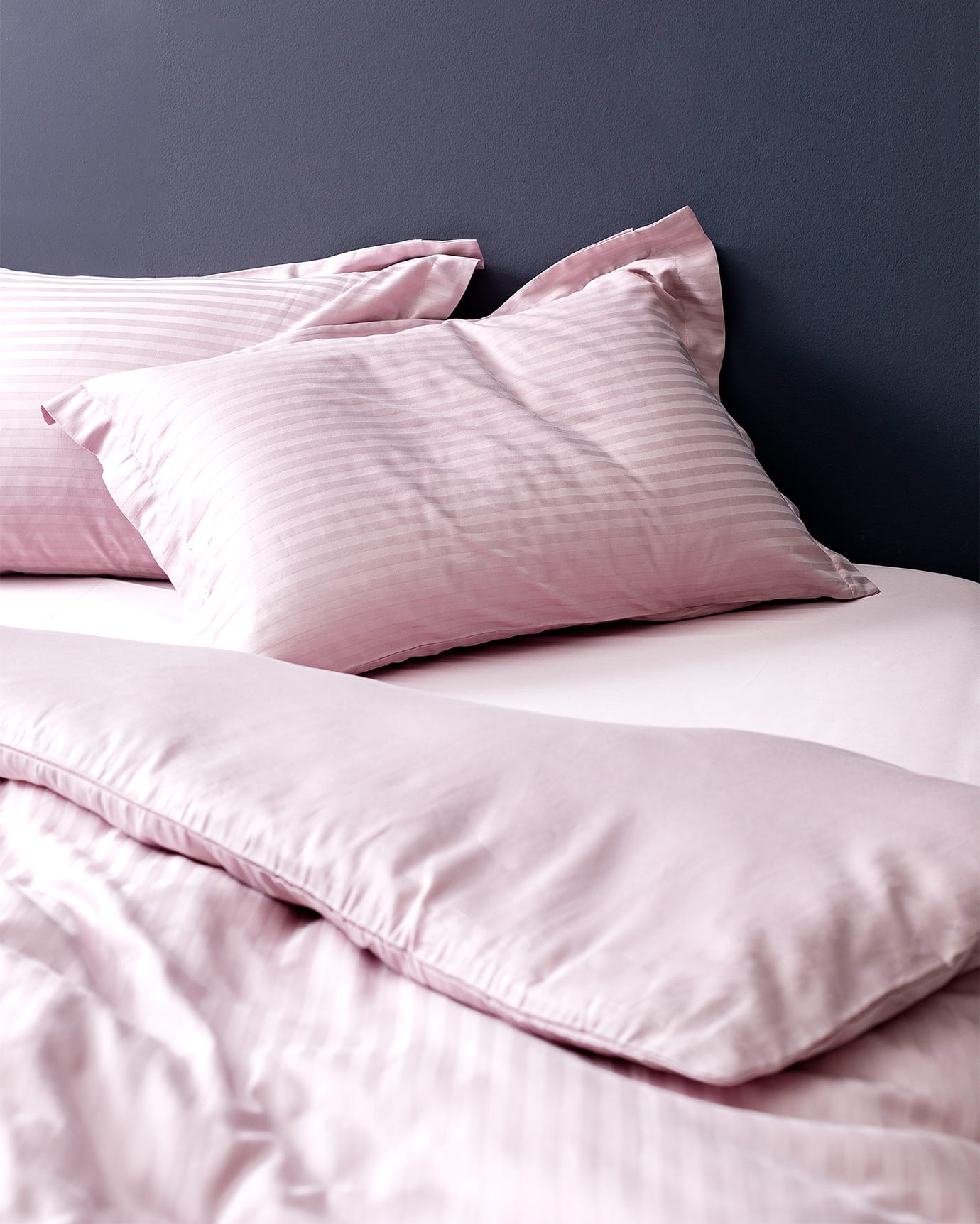 Elicia Full/Queen 100% Cotton Sateen Striped Duvet Cover Set