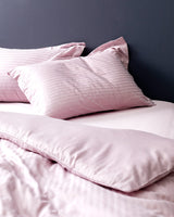 Elicia Full/Queen 100% Cotton Sateen Striped Duvet Cover Set