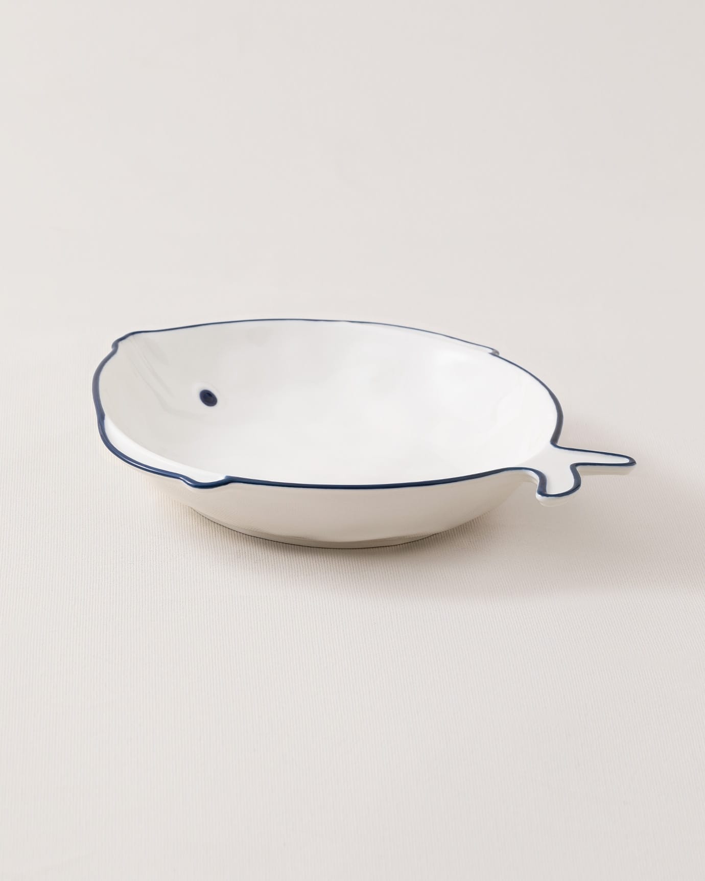 New Bone China Deep Plate - Ocean-Inspired Marine Pattern