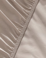 Twin Size 100% Cotton Ranforce Fitted Sheet - Dark Beige