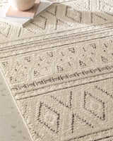 Chessy Cream Area Rug - Soft Living Room Carpet