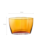 Handmade Glass Vase - Artisanal Gold Finish Design